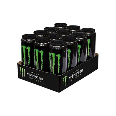 Monster Energy Mega Erfrischungsgetränk mit Koffein 500ml 12er Pack