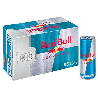Red Bull Sugarfree koffeinhaltiges Erfrischungsgetränk 250ml 8erPack