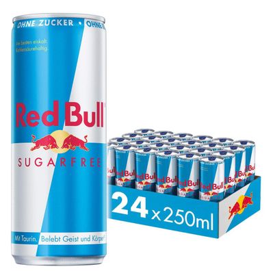 Red Bull Sugarfree koffeinhaltiges Erfrischungsgetränk 250ml 24erPack