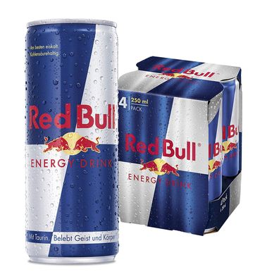 Red Bull Energy Drink koffeinhaltiges Erfrischungsgetränk 250ml 4erPack