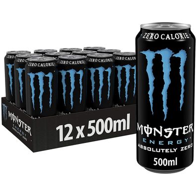 Monster Energy Drink Absolutely Zero koffeinhaltig 500ml 12er Pack