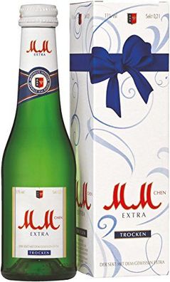 MM Extra - Sekt trockener Geschmack Piccolo spritzig 200 ml, 8er Pack