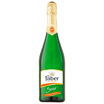 Faber Secco trocken trockener Perlwein aus Deutschland 750ml