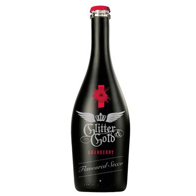 Glitter und Gold Cranberry Flavoured Secco fruchtige Heidelbeere 750ml