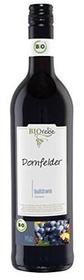 BIOrebe Dornfelder Rotwein Qualitätswein halbtrocken fruchtig 750ml