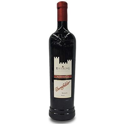 Rietburg Dornfelder Rotwein Halbtrocken QbA feine Fruchtaromen 750ml