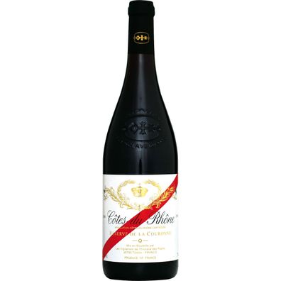 Cotes du Rhone AC Rotwein trocken Cinsault Grenache Noir 1000ml