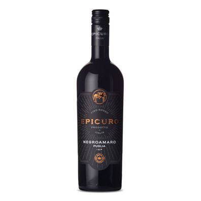 Epicuro Negroamaro Puglia IGP feinfruchtig aus Italien 750ml