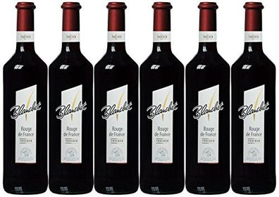 Blanchet Rouge de France Rotwein trocken mit fruchtigem Aroma 4500ml, 6er Pack
