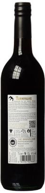 Turmfalke Dornfelder Rotwein Lieblich Qualitätswein aus Hessen 750ml 6er Pack