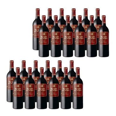 Bodegas Marqués de Cáceres Rioja Crianza Spanischer Rotwein 18000ml, 24er Pack