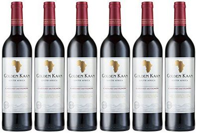 Golden Kaan Cabernet Sauvignon Rotwein aus Südafrika trocken 750ml 6er Pack