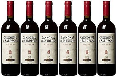 Mosca Cannonau di Sardegna DOC Riserva Rotwein 750ml 6er Pack