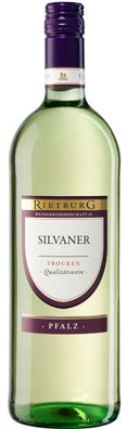 Rietburg Wappen Silvaner Pfalz weiß, trocken Qualitätswein 1000ml