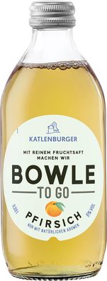 Katlenburger Bowle To Go Pfirsich mit reinem Fruchtsaft 330ml