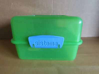 Lunch-Box Brotdose 3 Fächer grün ca. 1,4L / sistema 2003
