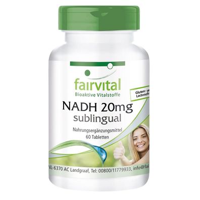 3 x NADH 20mg sublingual 60 Tabletten - fairvital