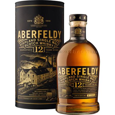 Aberfeldy Highland Single Malt Whisky 12 Jahre gereift 700ml