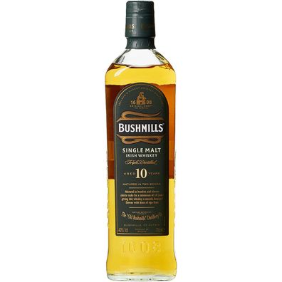 Bushmills Single Malt Irish Whiskey Triple Distilled 10 Jahre 700 ml