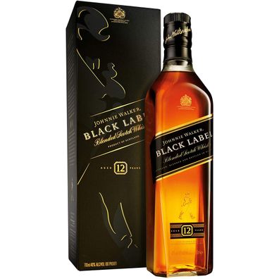 Johnnie Walker Black Label Blended Scotch Whisky 12 Jahre 700ml