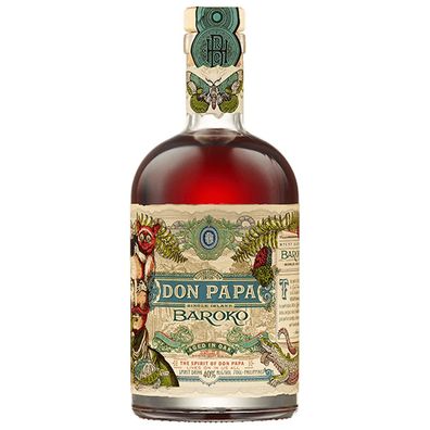 Don Papa Baroko Rum dunkel milder fruchtiger Geschmack 40 Vol.
