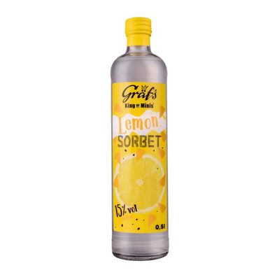 Gräfs Lemon Sorbet Likör mit aromatischen Zitronengeschmack 500ml