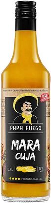 Papa Fuego Maracuja Vanille sehr fruchtig Schnaps Likör 700 ml