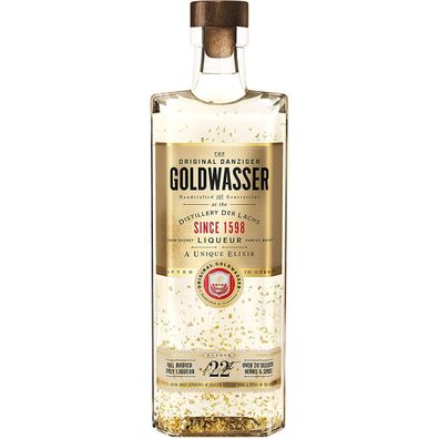 Danziger Goldwasser 40 Prozent Vol Likör mit 22 karätigem Gold 700ml