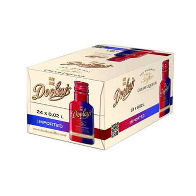 Dooleys Caramel Toffee und Vodka Cream Liqueur Original 24er Pack