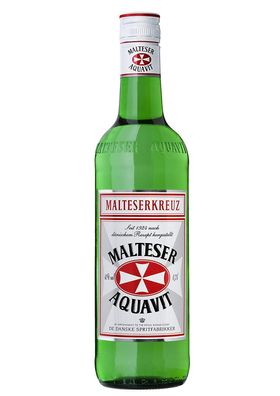 Malteserkreuz Aquavit Obstbrand nach Kümmel mit Gewürzen 700ml