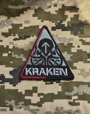 Patch "Kraken" Dreieck m. Klett ukrainische Armee Aufnäher Abzeichen Veteran BW ZSU