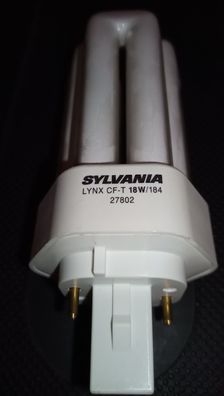 SYLvania Lynx CF-T 18w/184 27802 Trio-GLasRohr 2 Stifte Bolzen Pins Zapfen Zinken