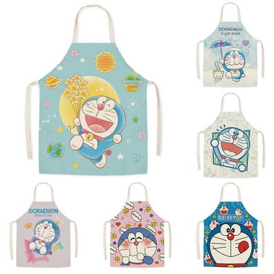 Doraemon Neckholder Schürze Küche Grillschürze Café BBQ Wasserdicht ölfest Apron