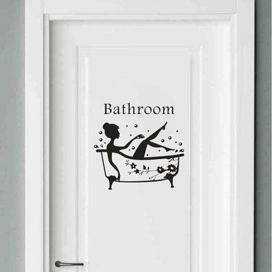 Wandaufkleber, Toilettentüraufkleber/ Badezimmer-/ Badewannenwandaufkleber