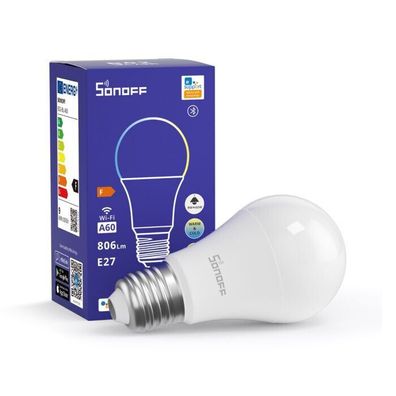 Sonoff B02-BL-A60, Smart LED-Lampe, Glühbirne warm-weiß E27, WiFi