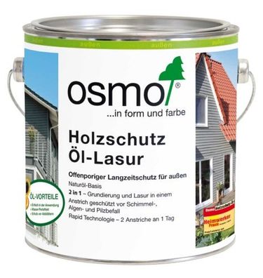OSMO Holzschutz Öl-Lasur | 0,75 l | Weiß
