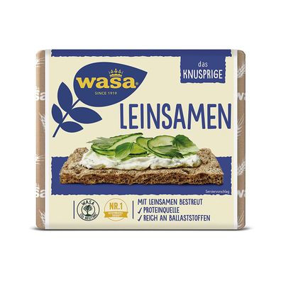 Wasa Fit und Vital das Knäckebrot mit Leinsamen bestreut 225g