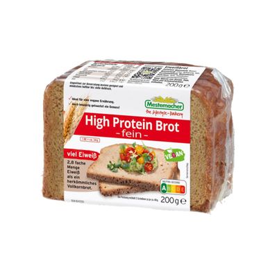 Mestemacher High Protein Eiweißbrot fein 5 Scheiben vegan 200g