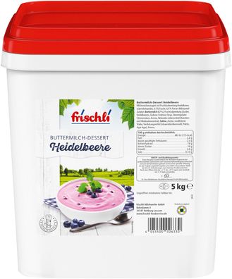 Frischli Buttermilch-Dessert Heidelbeere ein fruchtig-frischen Nachtisch 5000g