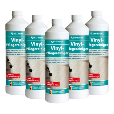 Hotrega PU Reiniger Vinyl Pflegereiniger 5x 1L PUR Reiniger PVC Gummi Kautschuk