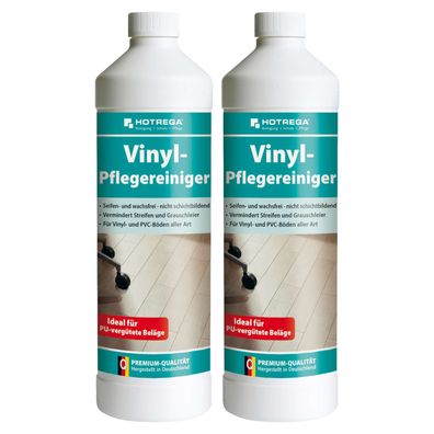 Hotrega PU Reiniger Vinyl Pflegereiniger 2x 1L PUR Reiniger PVC Gummi Kautschuk