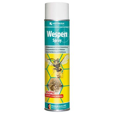 Hotrega Wespen Spray 600ml mit Sprühröhrchen Insekten Spinnen Hornissen Spray