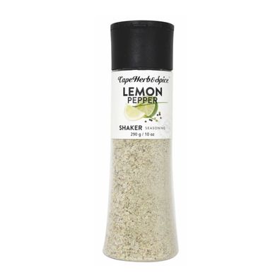 Cape Herb and Spice Lemon und Black Pepper Shaker Gewürzsalz 290g