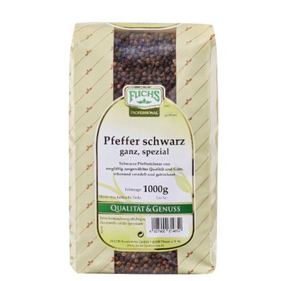 Fuchs Professional Pfeffer schwarz ganze Pfefferkörner spezial 1000g