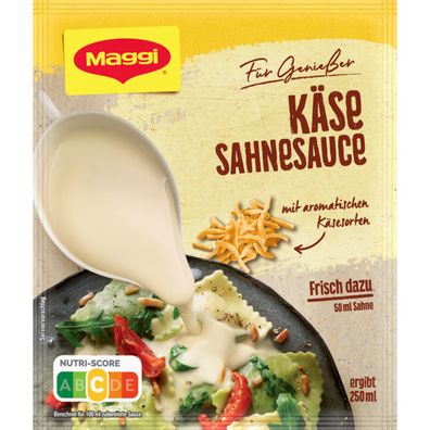 Maggi Für Genießer Käse Sahne Sauce mit aromatischen Käsesorten 35g