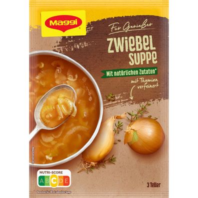 Maggi Für Genießer köstliche Zwiebelsuppe mit natürlichen Zutaten 56g
