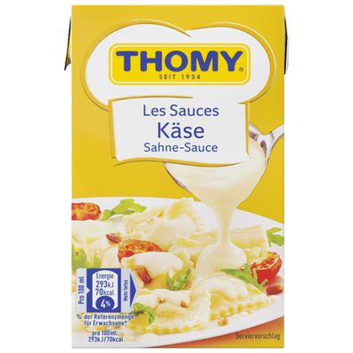 Thomy Les Sauces Käse Sahne Sauce cremig helle Käsesoße 250ml