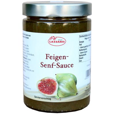 Lazzaris Feigen Senf Sauce 710g