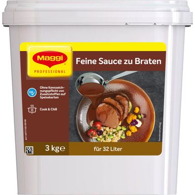 Maggi Feine Soße zu Braten Instant für 32 Liter Gastro Box 3000g