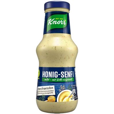Knorr Honig Senf Sauce mild mit Dill perfekt zu Geflügel 250ml